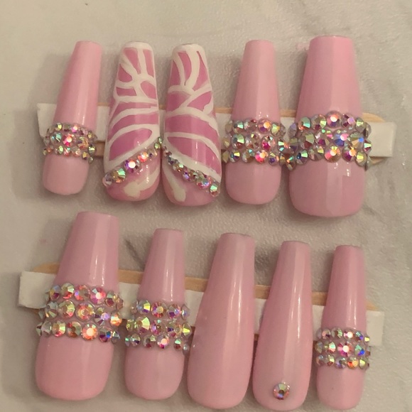 Long Coffin Press On Nails - Picture 4 of 5